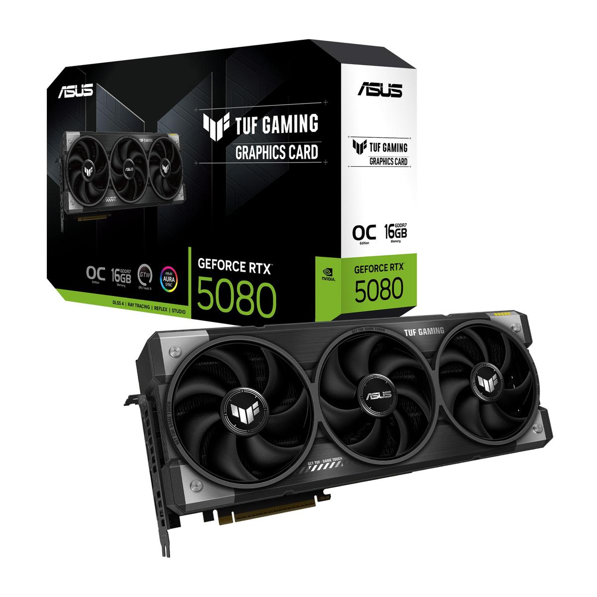 VGA PCIE16 RTX5080 16GB GDDR7/TUF-RTX5080-O16G-GAMING ASUS