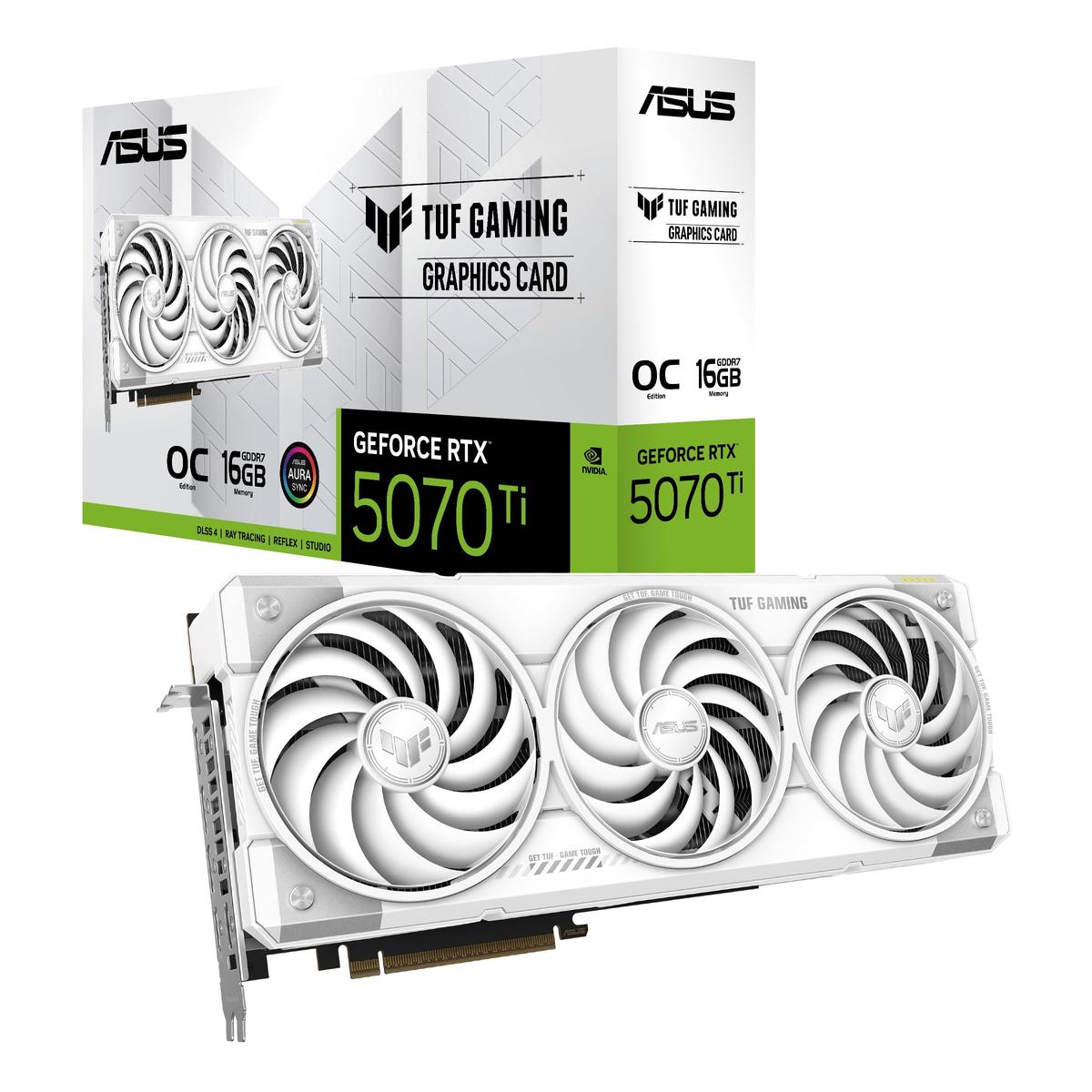 ASUS TUF-RTX5070TI-O16G-WHITE 16GB GDDR7 HDMI DP