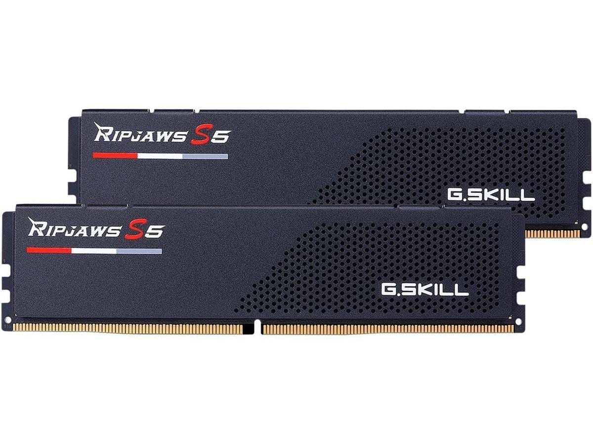 G.Skill RAM Ripjaws S5 - Low Profile - 64 GB (2 x 32 GB Kit) - DDR5 5600 DIMM CL36