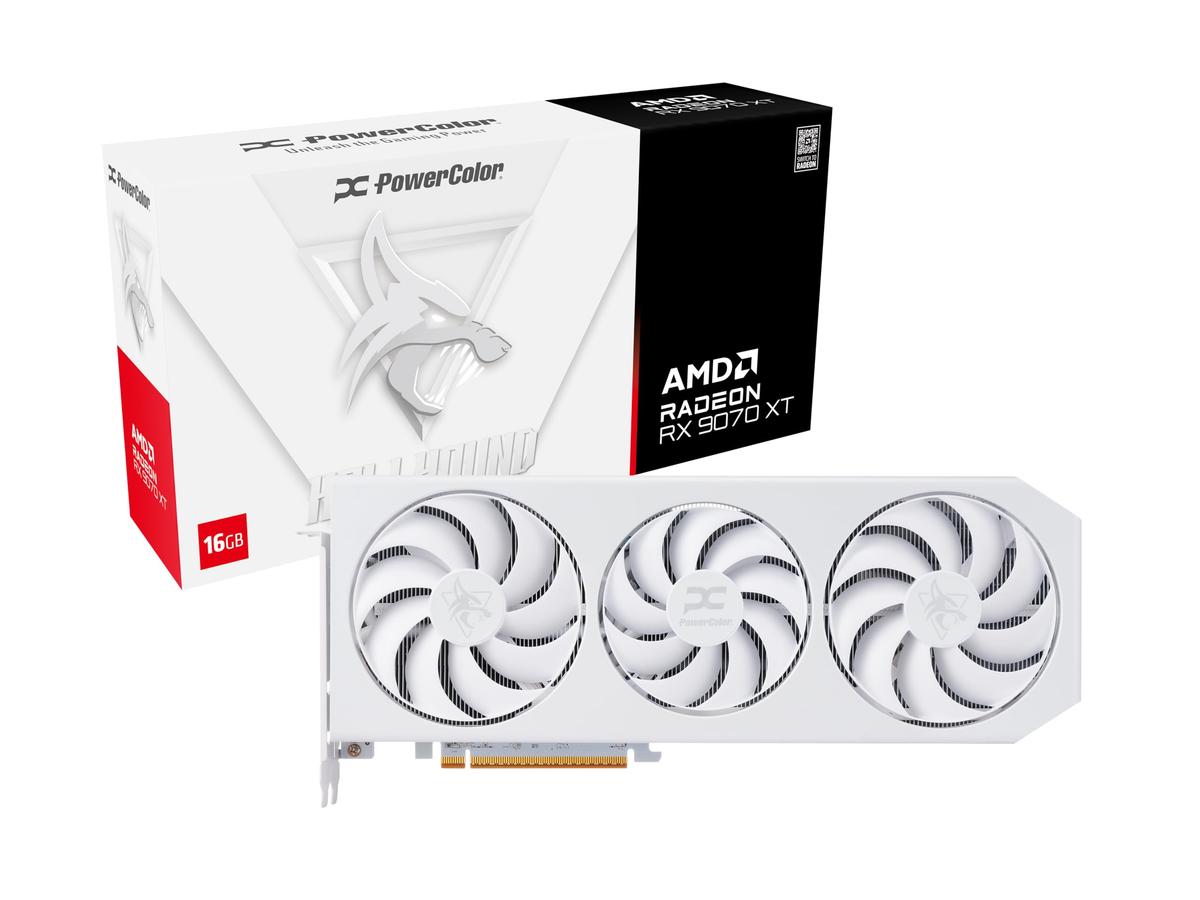 VGA PowerColor Radeon Hellhound White RX 9070 XT 16GB GDDR6