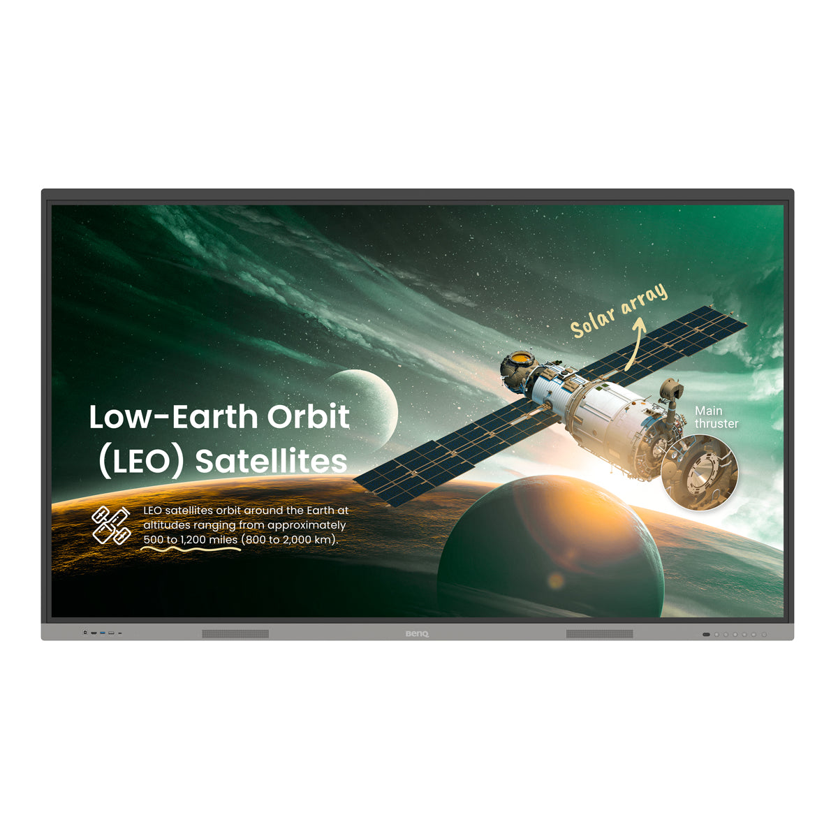 BenQ Board Essential RE8603A - Classe de diagonale 86" RE03A Series écran LCD rétro-éclairé par LED - éducation/entreprise - avec tableau blanc interactif intégré, écran tactile (multitouch) - Android - 4K UHD (2160p) 3840 x 2160