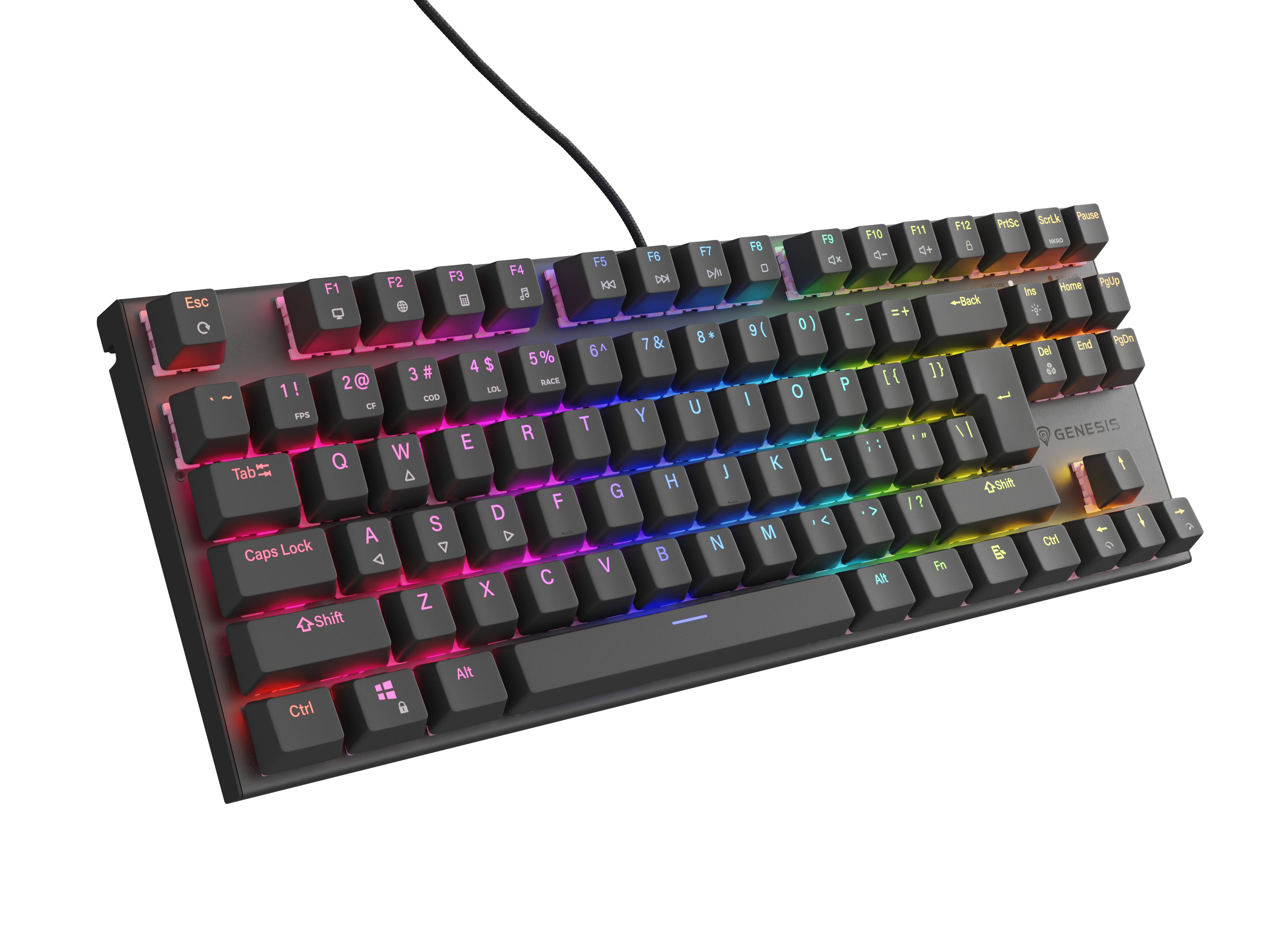 Clavier Genesis NKG-2155 Noir Espagnol Qwerty