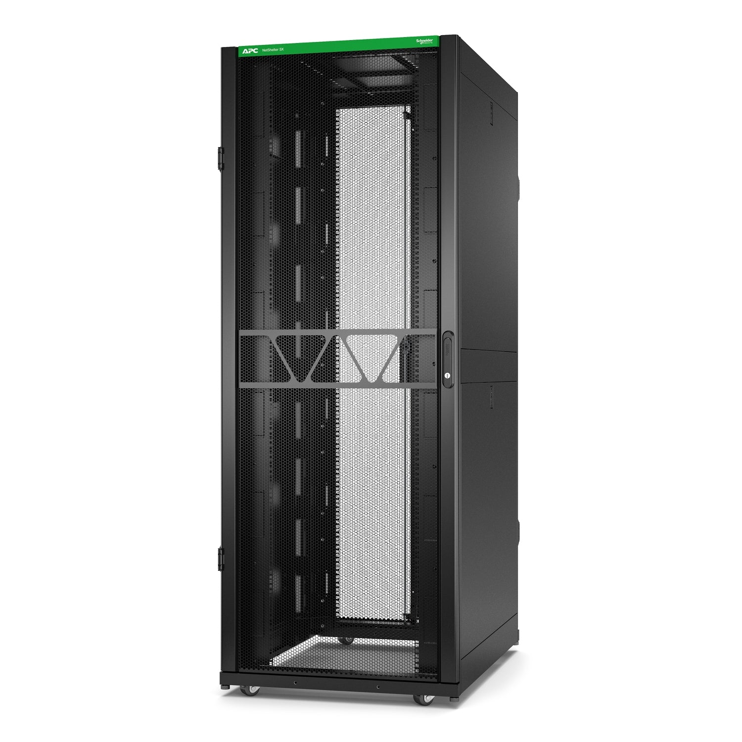 APC NetShelter SX Gen 2 - Rack armoire - H 1991 x L 750 x P 1070 mm, avec les côtés - sur le sol - noir - 42U - 19" - Conformité TAA - pour P/N: SMT1000RM1U, SMT750RM1U, SRTL10KRM4UT, SRTL5KRM2UI-HW, SRTL5KRM2UT-HW, SRTL8KRM4UT