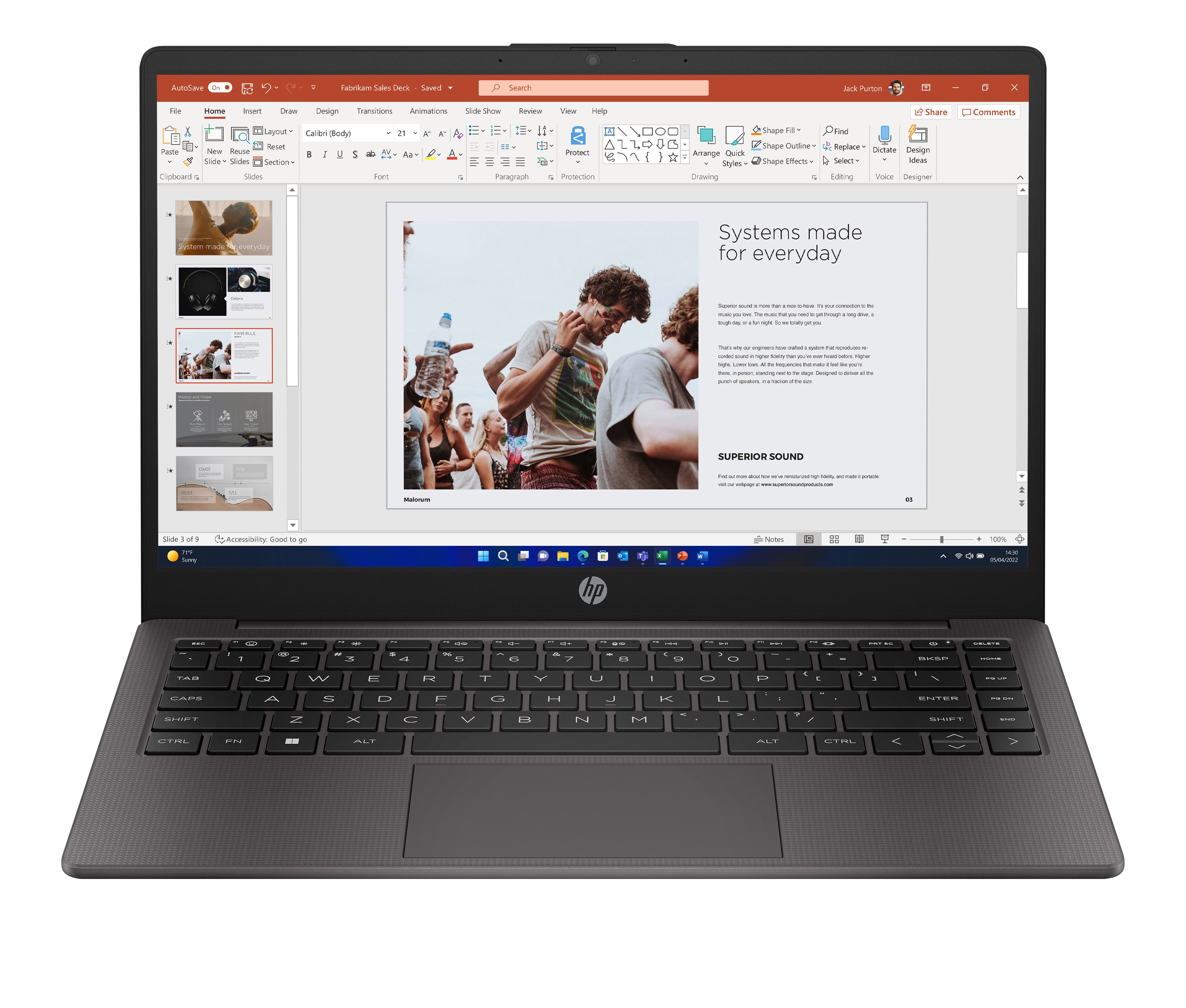 HP 245 G10 Notebook - AMD Ryzen 3 - 7330U / jusqu'à 4.3 GHz - Win 11 Pro - Radeon Graphics - 8 Go RAM - 256 Go SSD NVMe - 14" IPS 1920 x 1080 (Full HD) - Wi-Fi 6, Bluetooth - argent turbo - clavier : Français