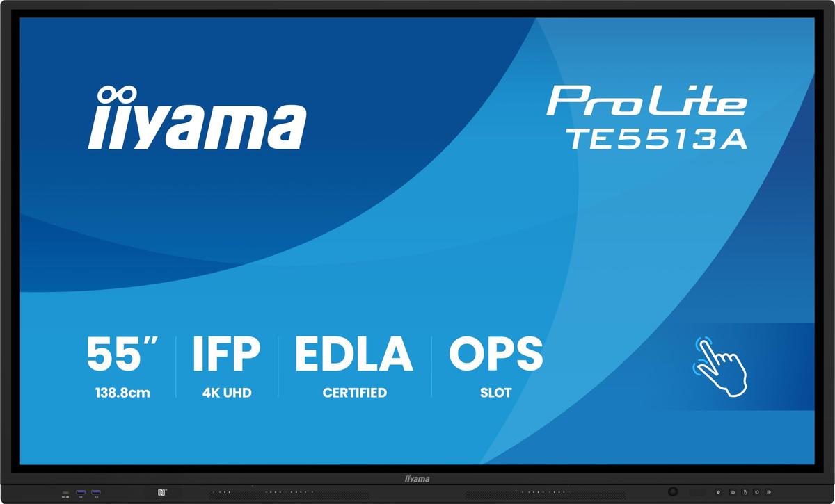IIYAMA 189.3cm(75") TE7513A-B1AG 16:9 Touch 2xHDMI+USB-C (Speditionsversand)