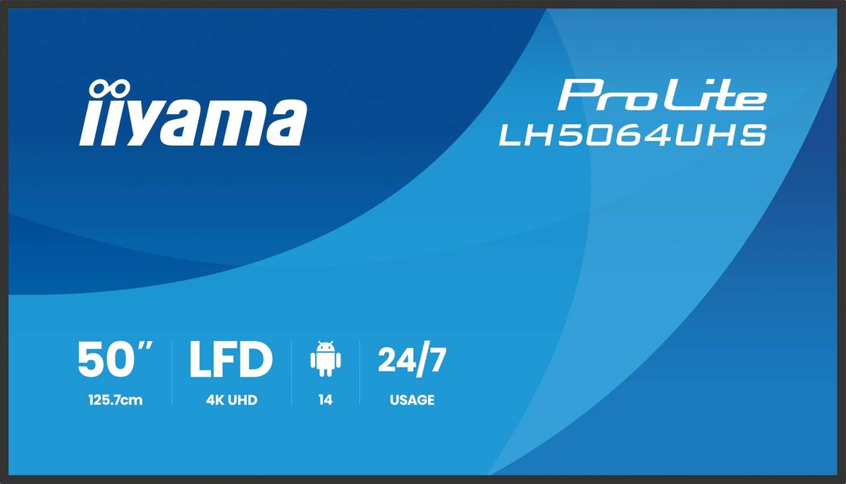 IIYAMA 189.3cm(75") LH7564UHS-B1AG 16:9 2xHDMI+USB-C (Speditionsversand)