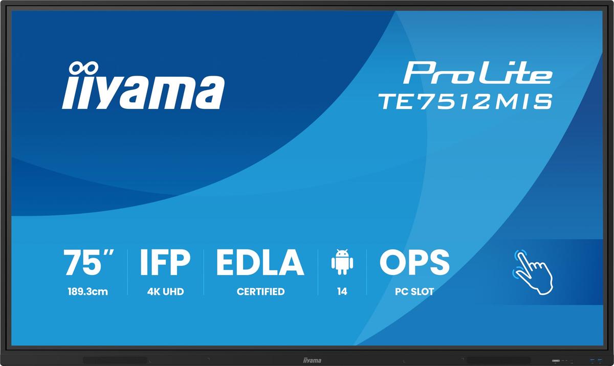 TFT-Touch 75,0"/189,3cm iiyama ProLite TE7512MIS - 24/7 *schwarz*