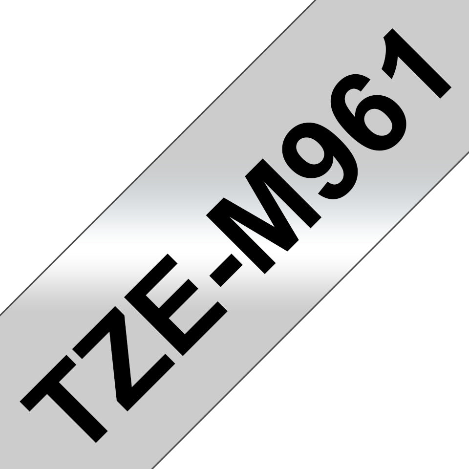 Cartouche d'encre originale Brother TZEM961 Noir Noir/Argenté Argenté