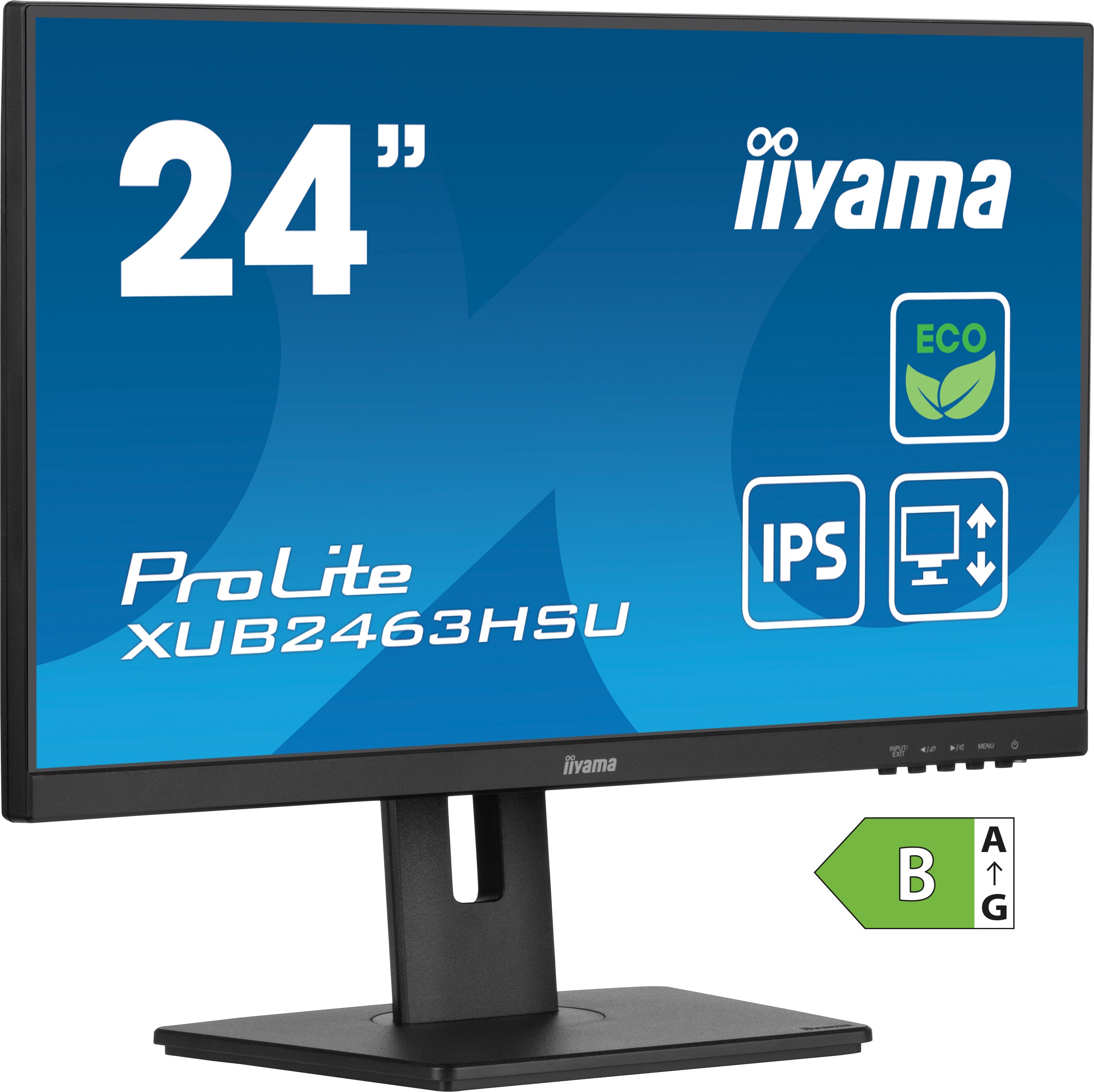 XUB2463HSU-B1 23.8" FHD/100Hz/IPS/3ms/Pivot/HUB