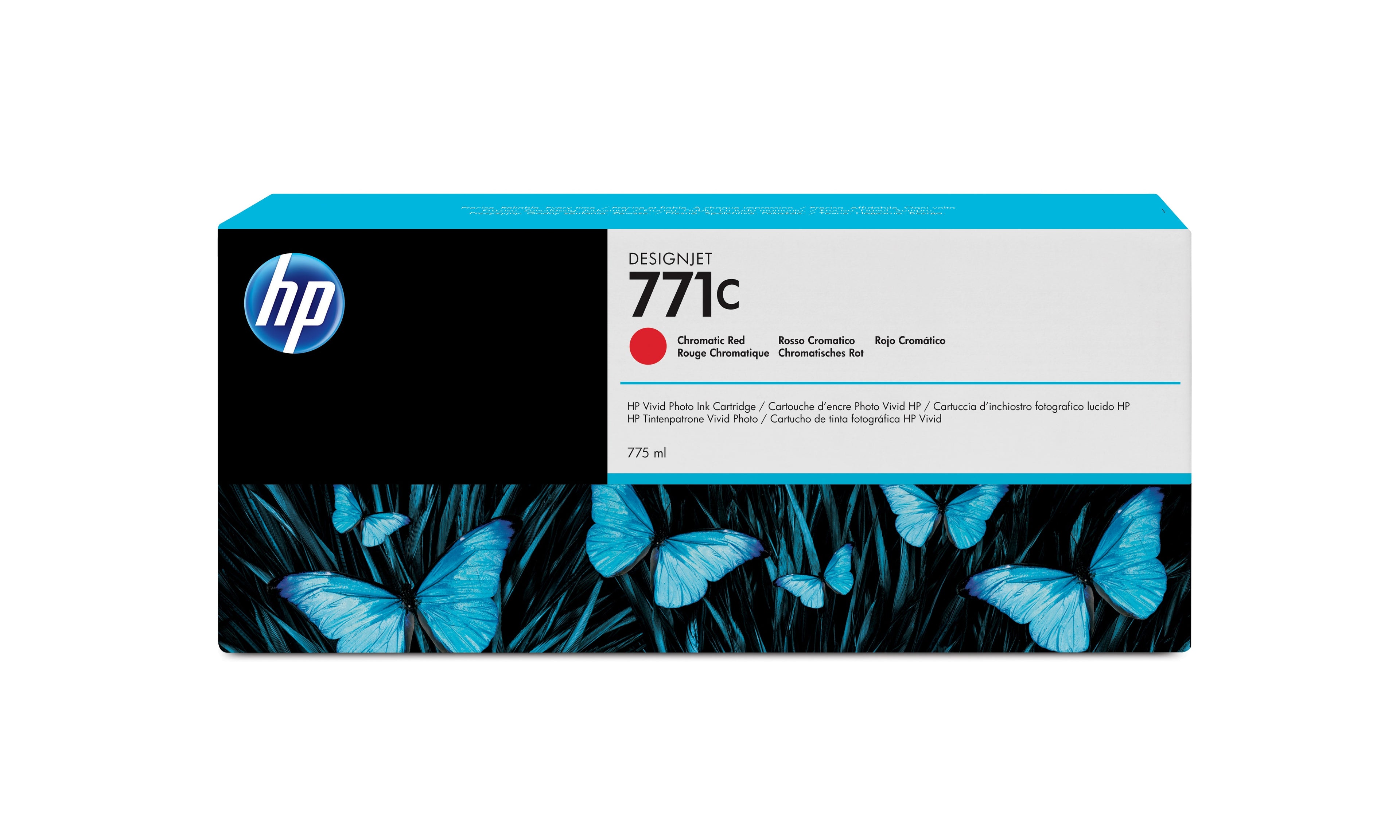 HP 771C - 775 ml - rouge chromatique - original - cartouche d'encre - pour DesignJet Z6200, Z6600, Z6610, Z6800, Z6810