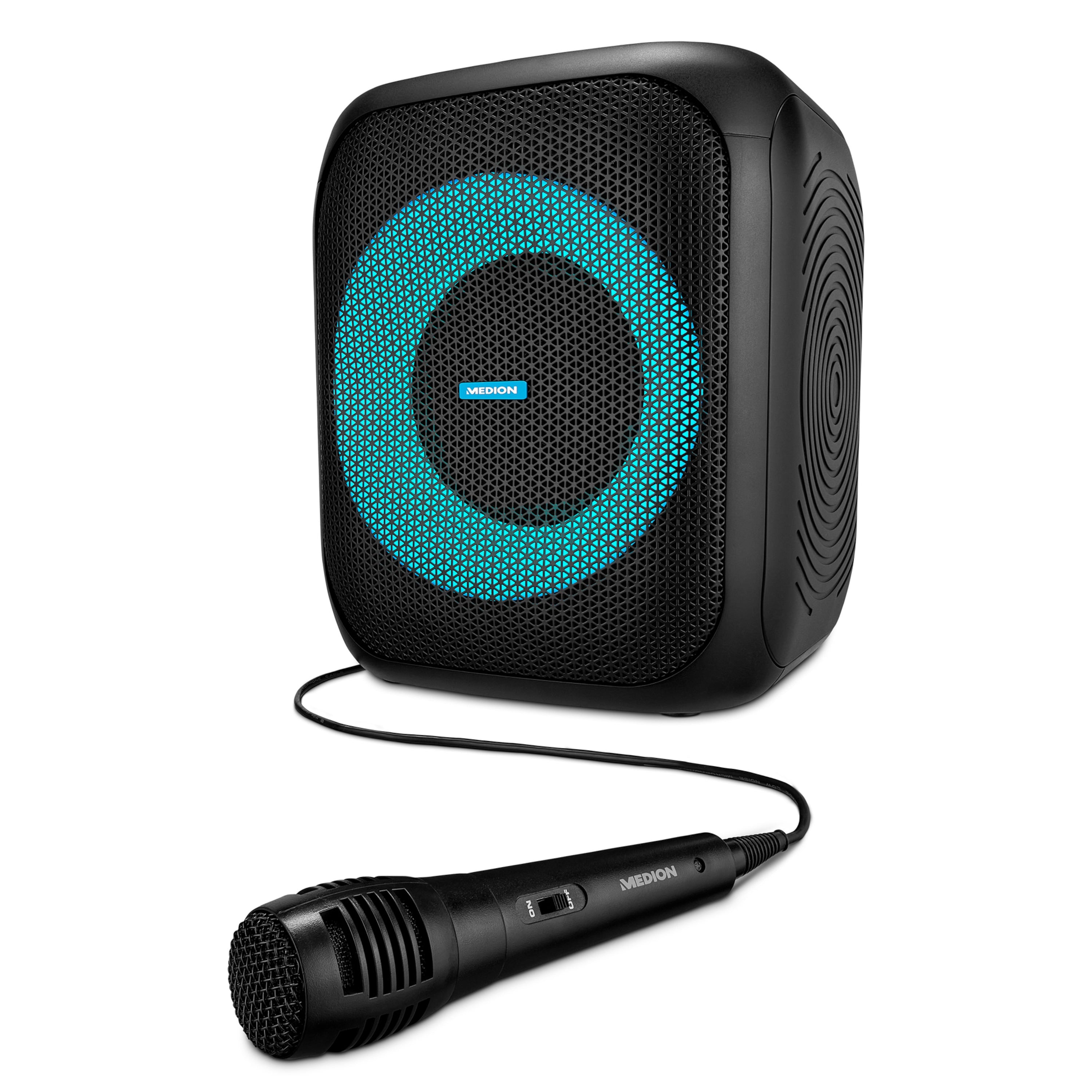 Haut-parleurs bluetooth portables Medion Noir 50 W