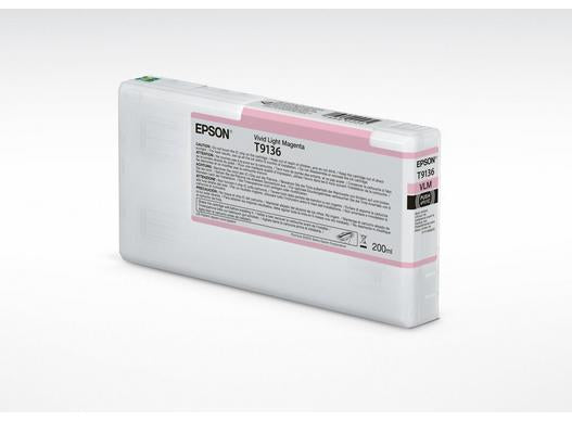 Epson T9136 - 200 ml - Magenta vif clair - original - cartouche d'encre - pour SureColor SC-P5000 STD Spectro, SC-P5000 Violet, SC-P5000 Violet Spectro