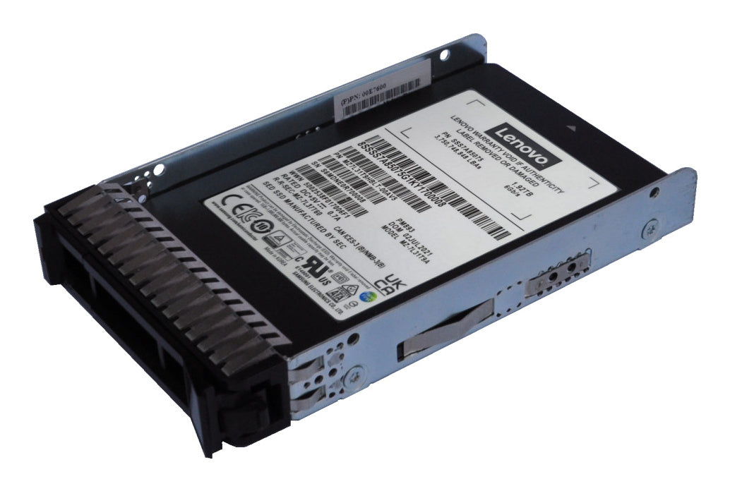 Lenovo - SSD - Read Intensive - 960 Go - échangeable à chaud - 2.5" - SATA 6Gb/s - pour ThinkSystem SR250 V3, SR630 V3, SR650 V3, ST250 V3