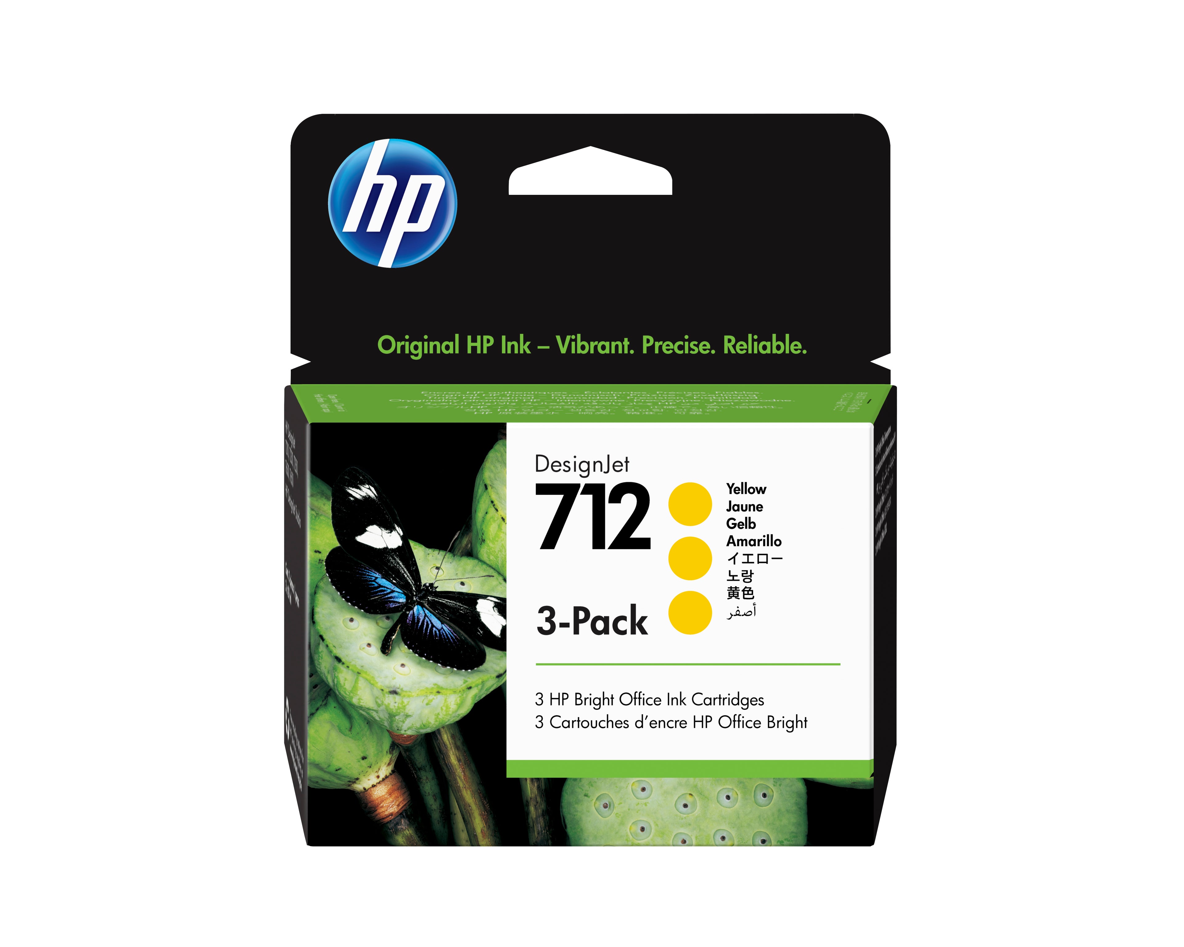 Cartouche d'encre originale HP DesignJet 712 Jaune