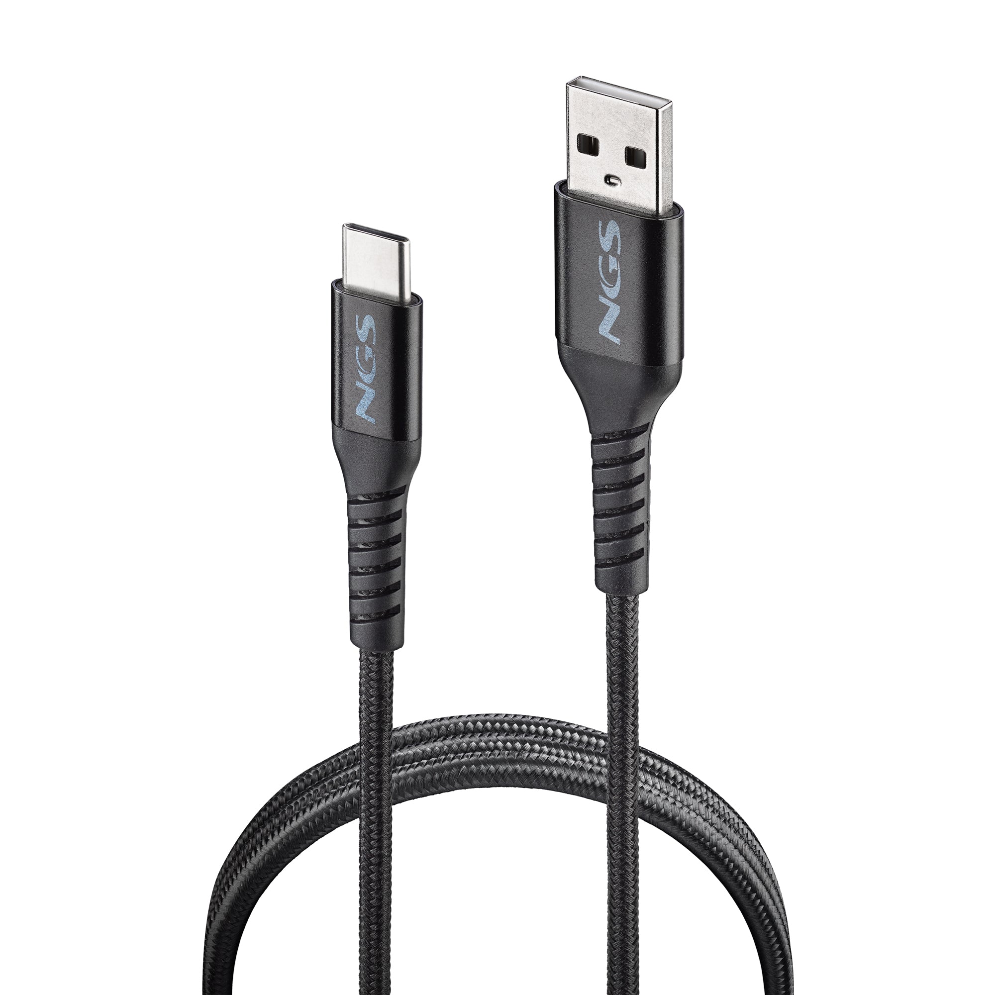 Cable NGS Knot USB-A/C M/M 1m (Noir)