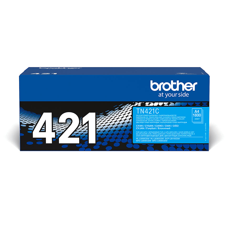 Brother TN421C - Cyan - original - cartouche de toner - pour Brother DCP-L8410, HL-L8260, HL-L8360, MFC-L8690, MFC-L8900
