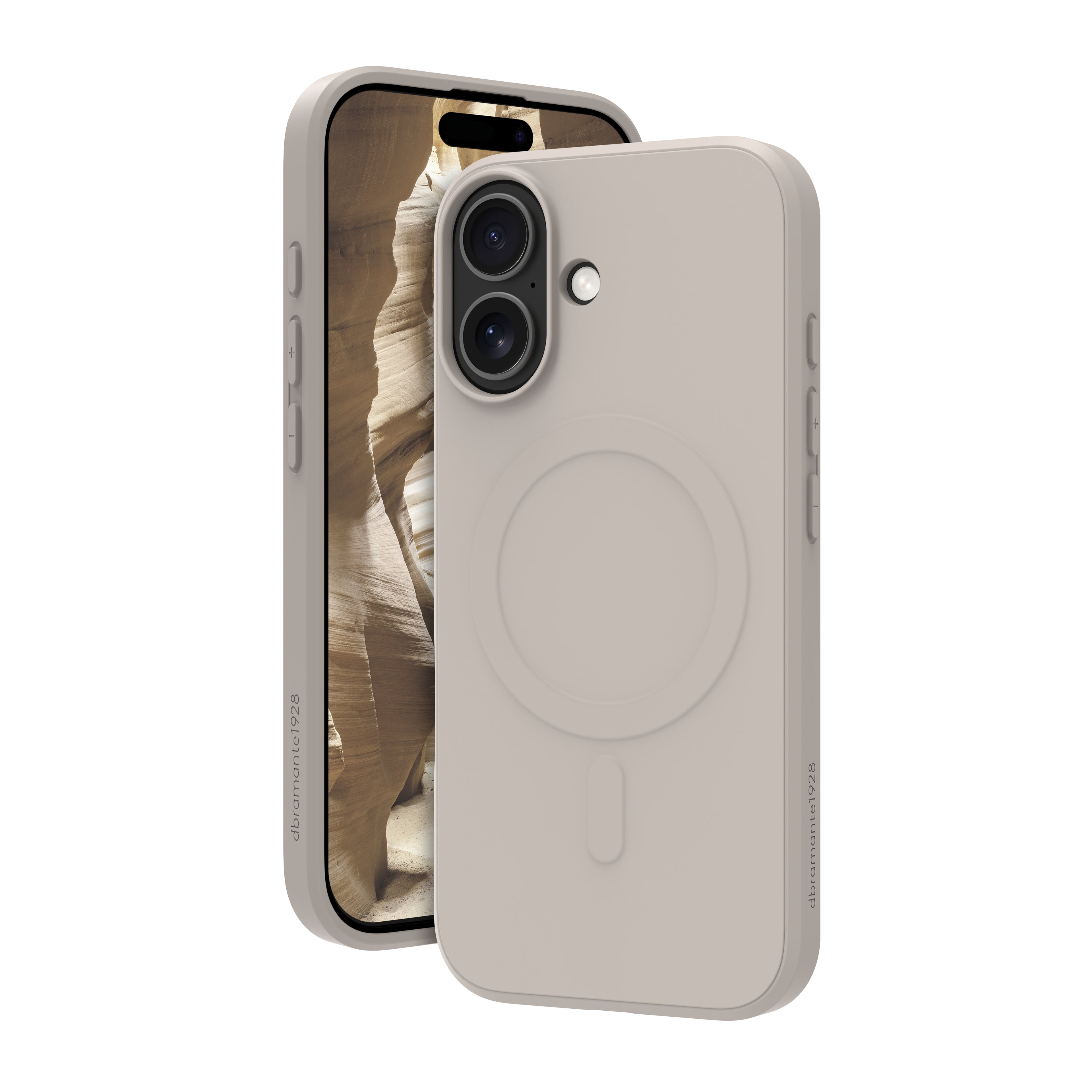 dbramante1928 Greenland Pro - Coque de protection pour téléphone portable - compatibilité avec MagSafe - plastique - grès - pour Apple iPhone 17