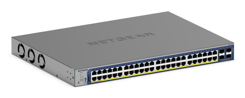 NETGEAR Smart GS752TXP - V3 - commutateur - L3 Lite - intelligent - 48 x 10/100/1000 (PoE+) + 4 x SFP+ - de bureau, Montable sur rack - PoE+ (380 W)