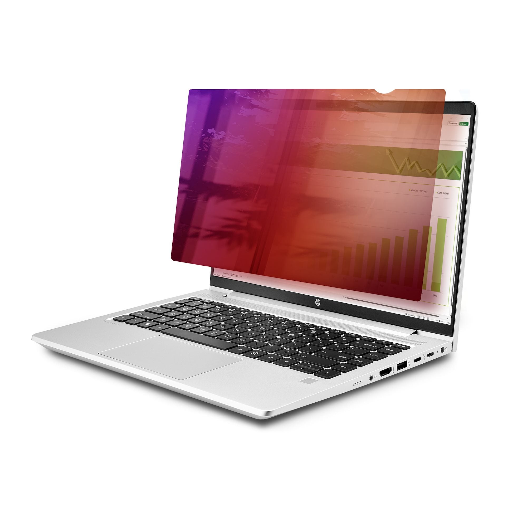 StarTech.com Filtre de Confidentialité pour PC 15,6" 16:9, Doré, +/- 30° - Filtre de confidentialité pour ordinateur portable (horizontal) - amovible - module d'extension/adhésif - 15.6" - or, noir