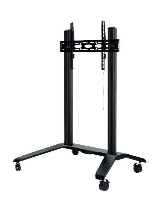 B-TECH Standsystem 1000x800 -2x100kg 70-86''/dual/Webcam Ablage/silber