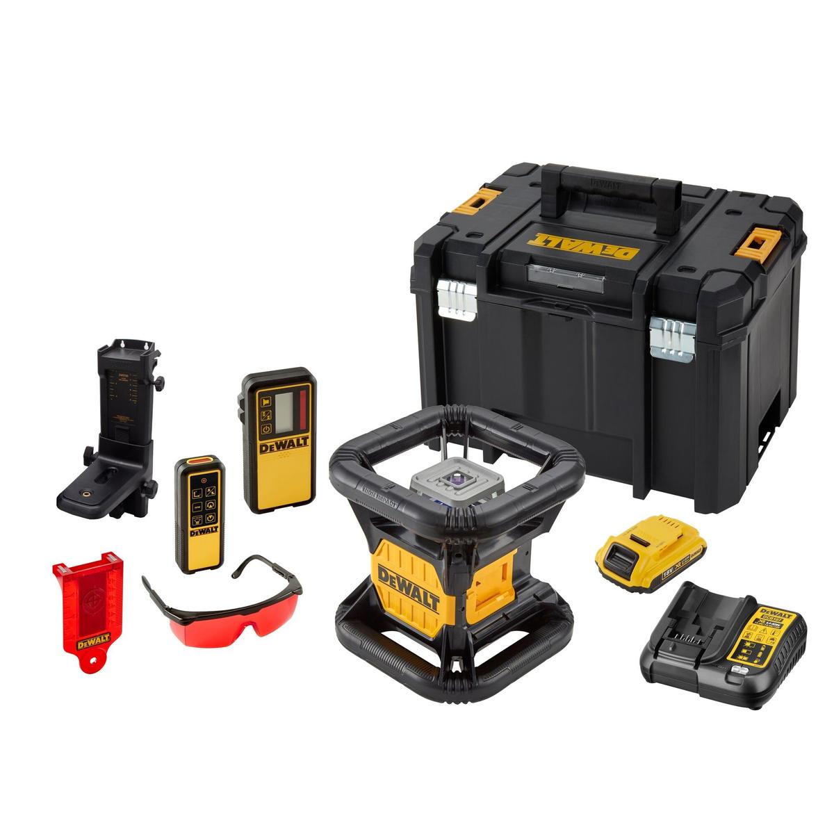 Rotejosais lazers sarkans, 18V, 2Ah