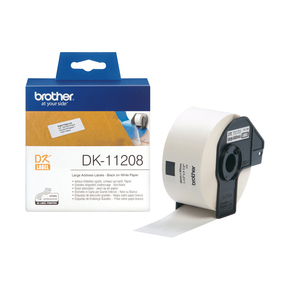 Brother dk-11208 - etiquettes - etiquettes adresses