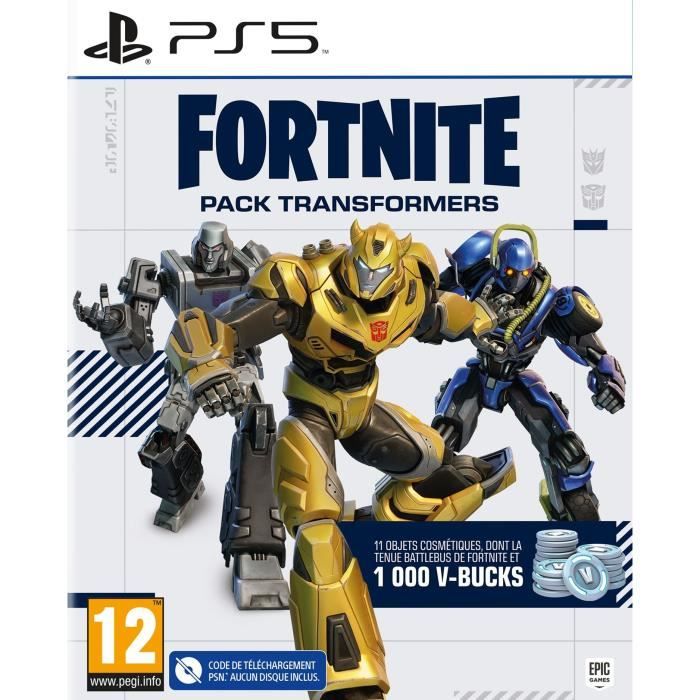 Jeu vidéo PlayStation 5 Fortnite Pack Transformers (FR) Code de téléchargement