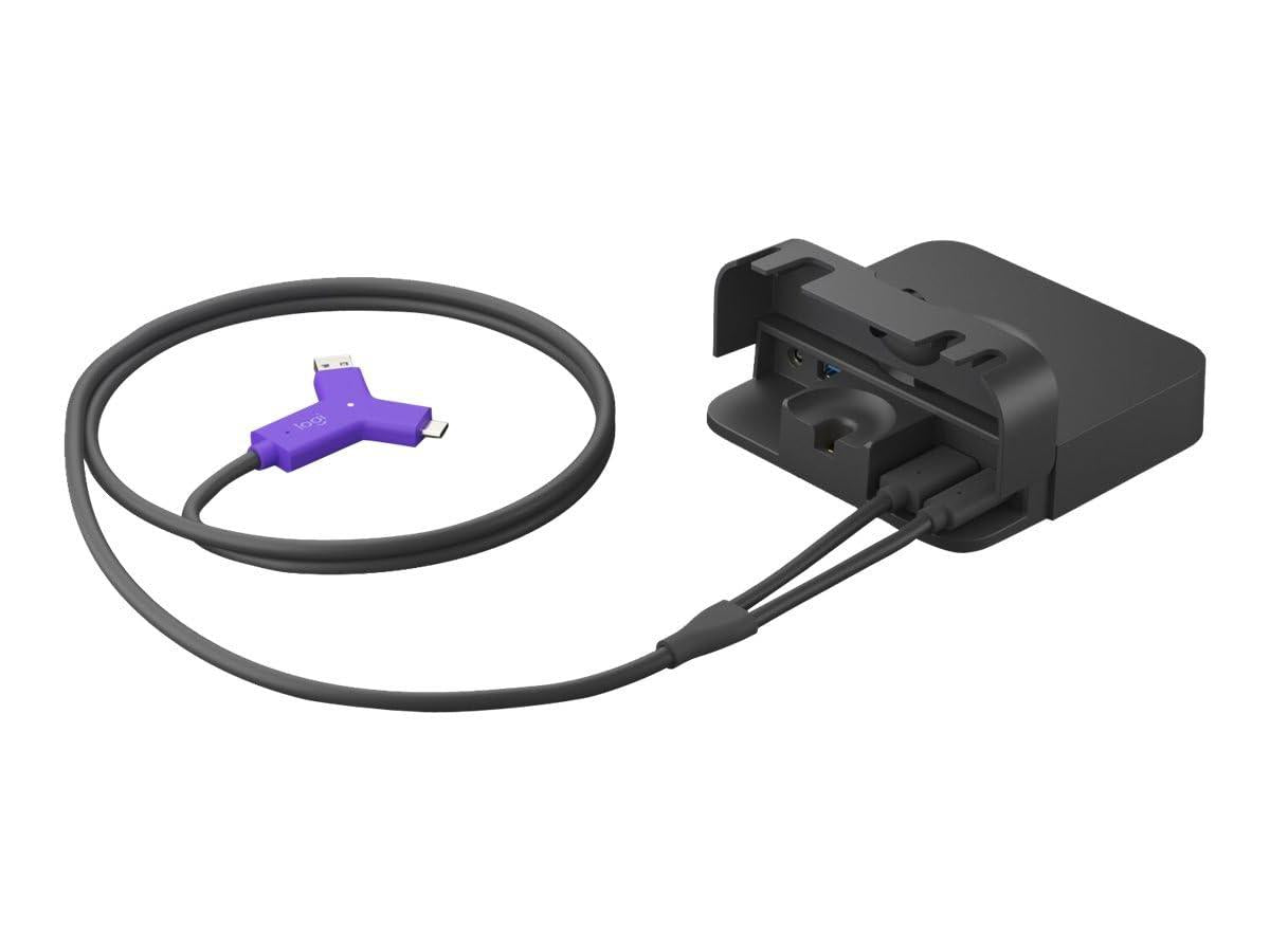 Logitech Webcam SWYTCH Conference Laptop Expension +++ Notebook-Verbindung, Hub, 2xHDMI, 2xUSB-C