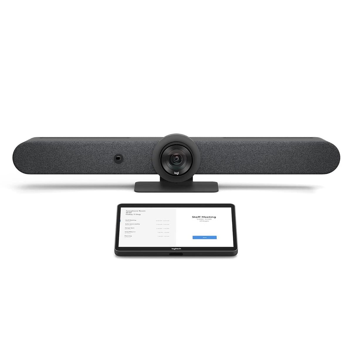 Logitech - Kit de vidéo-conférence (Logitech Rally Bar, Logitech Tap IP) - RingCentral Certified, Certifié Tencent Meeting, Certifié pour Microsoft Teams Rooms, Certifié pour Zoom Rooms - graphite