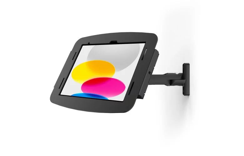 Compulocks iPad Mini 8.3" Bras oscillant Articulé pivotant et boîtier Space - Kit de montage (bras articulé, enceinte, bras pivotant) - pour tablette - verrouillable - aluminium de haute qualité - noir - Taille d'écran : 8.3" - montable sur mur, montable
