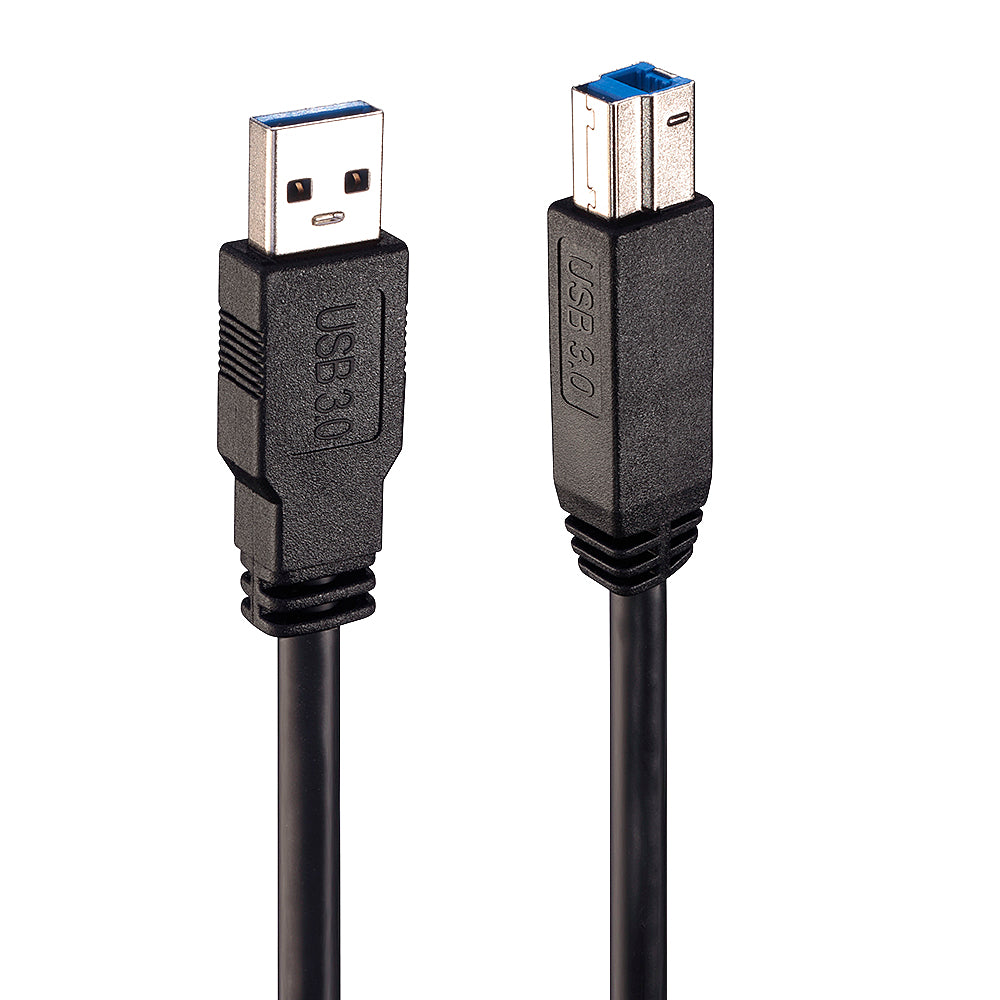 Câble USB A vers USB B LINDY 43098 10 m Noir