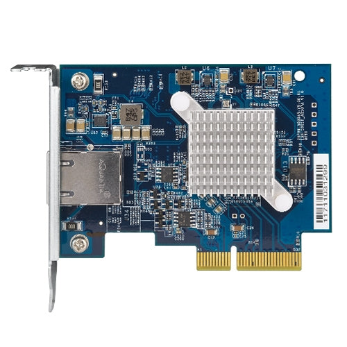 QNAP QXG-10G1T - Adaptateur réseau - PCIe 3.0 x4 profil bas - 10Gb Ethernet x 1 - pour QNAP QGD-1600, TS-1232, 253, 453, 473, 832, 853, 877, 977, TVS-2472, 473, 673, 872, 873