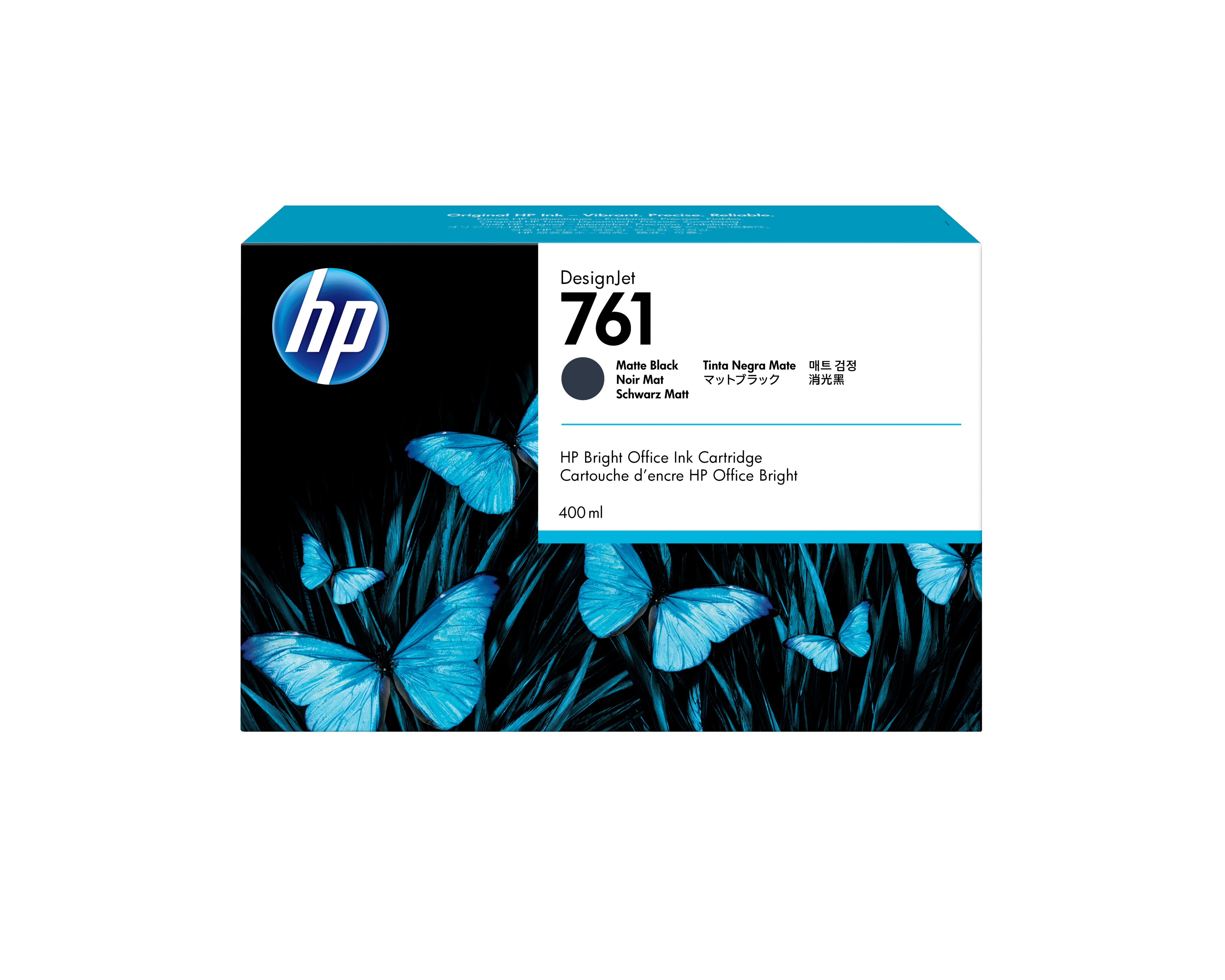HP 761 - 400 ml - noir mat - original - DesignJet - cartouche d'encre - pour DesignJet T7100, T7200, T7200 Production Printer