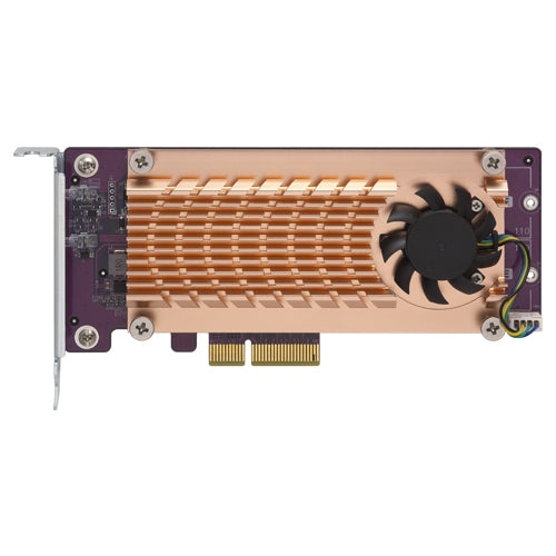 QNAP QM2-2P-244A - Contrôleur de stockage - PCIe - profil bas - PCIe 2.0 x4 - pour QNAP TS-1232, 1277, 253, 453, 473, 677, 832, 853, 877, 977, TVS-2472, 473, 673, 872, 873