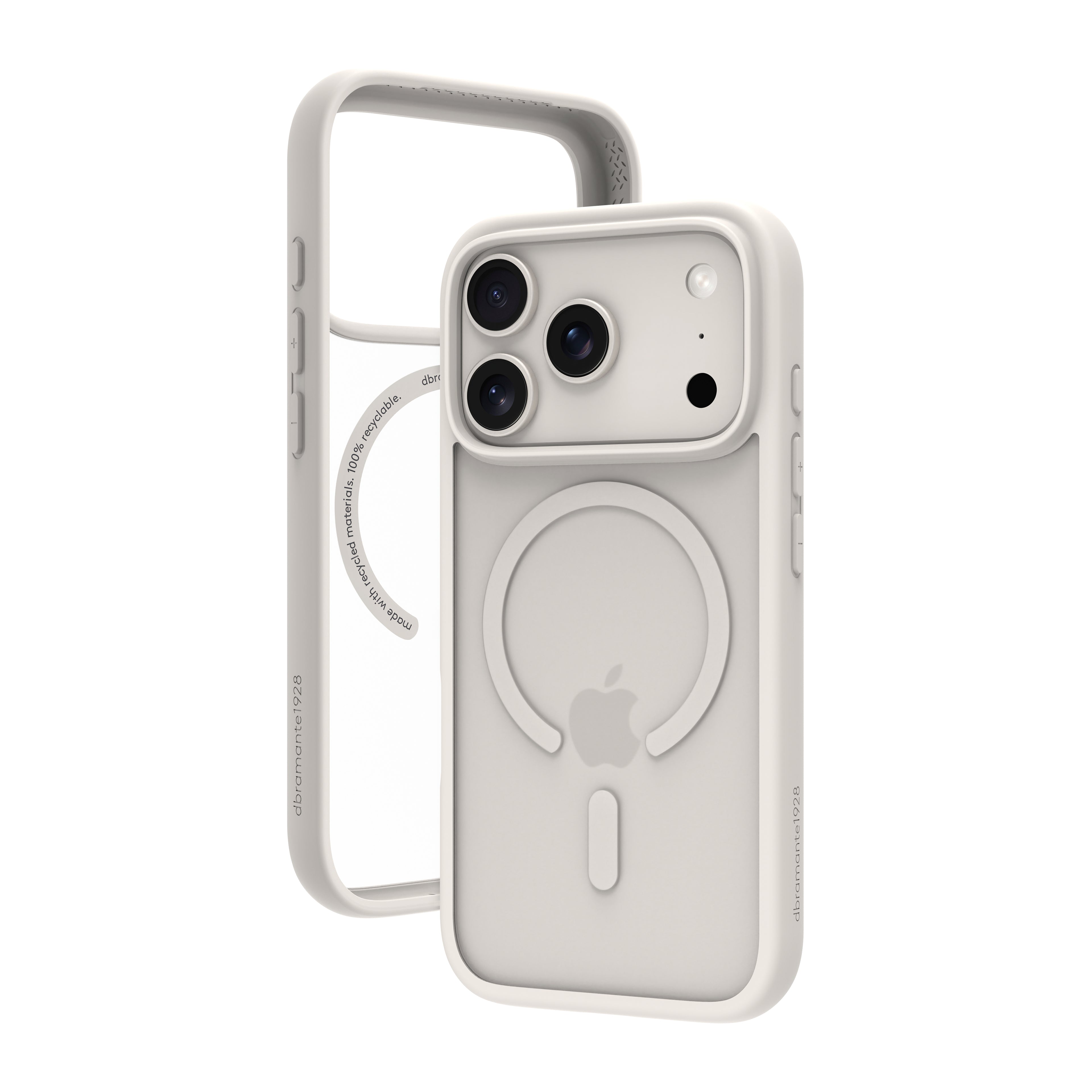 dbramante1928 Grenen - Coque de protection pour téléphone portable - compatibilité avec MagSafe - plastique - blanc