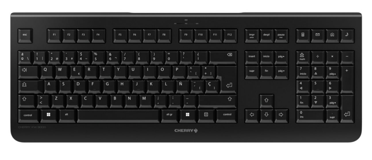 Clavier sans fil Cherry JK-3000ES-2 Noir Espagnol Qwerty