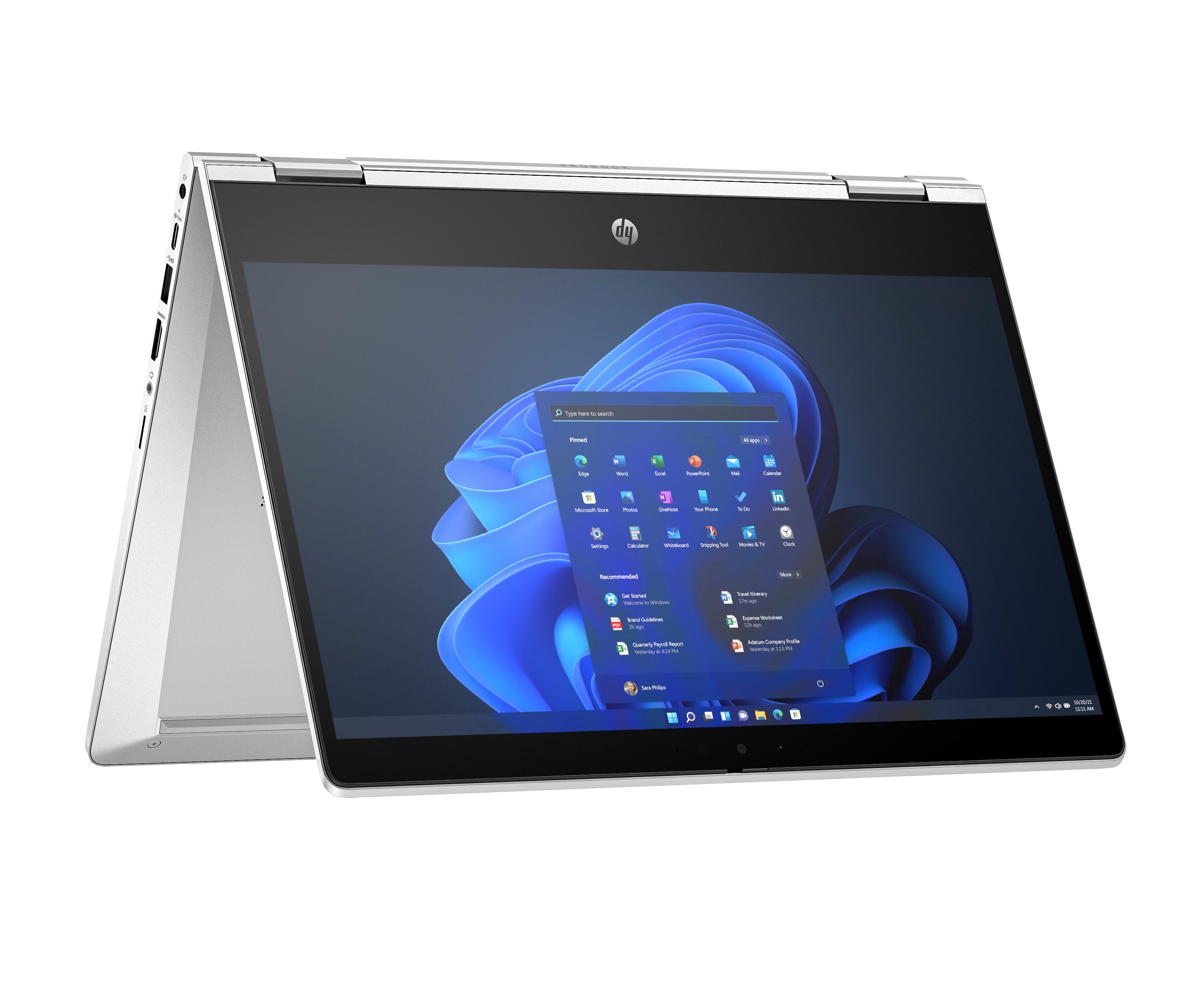 Conception inclinable - AMD Ryzen 5 7530U / 2 GHz - Win 11 Pro - Radeon Graphics - 8 Go RAM - 256 Go SSD NVMe - 13.3" IPS écran tactile 1920 x 1080 (Full HD) - 802.11a/b/g/n/ac/ax (Wi-Fi 6E), carte sans fil Bluetooth 5.3 - brochet argent aluminium - clavi