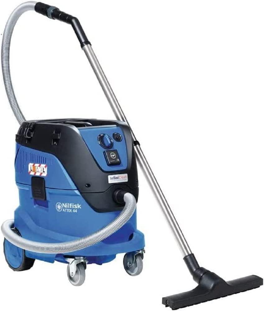 Nilfisk ATTIX 44 Wet-Dry Vacuum 42L Capacity 1400W Motor Black and Blue