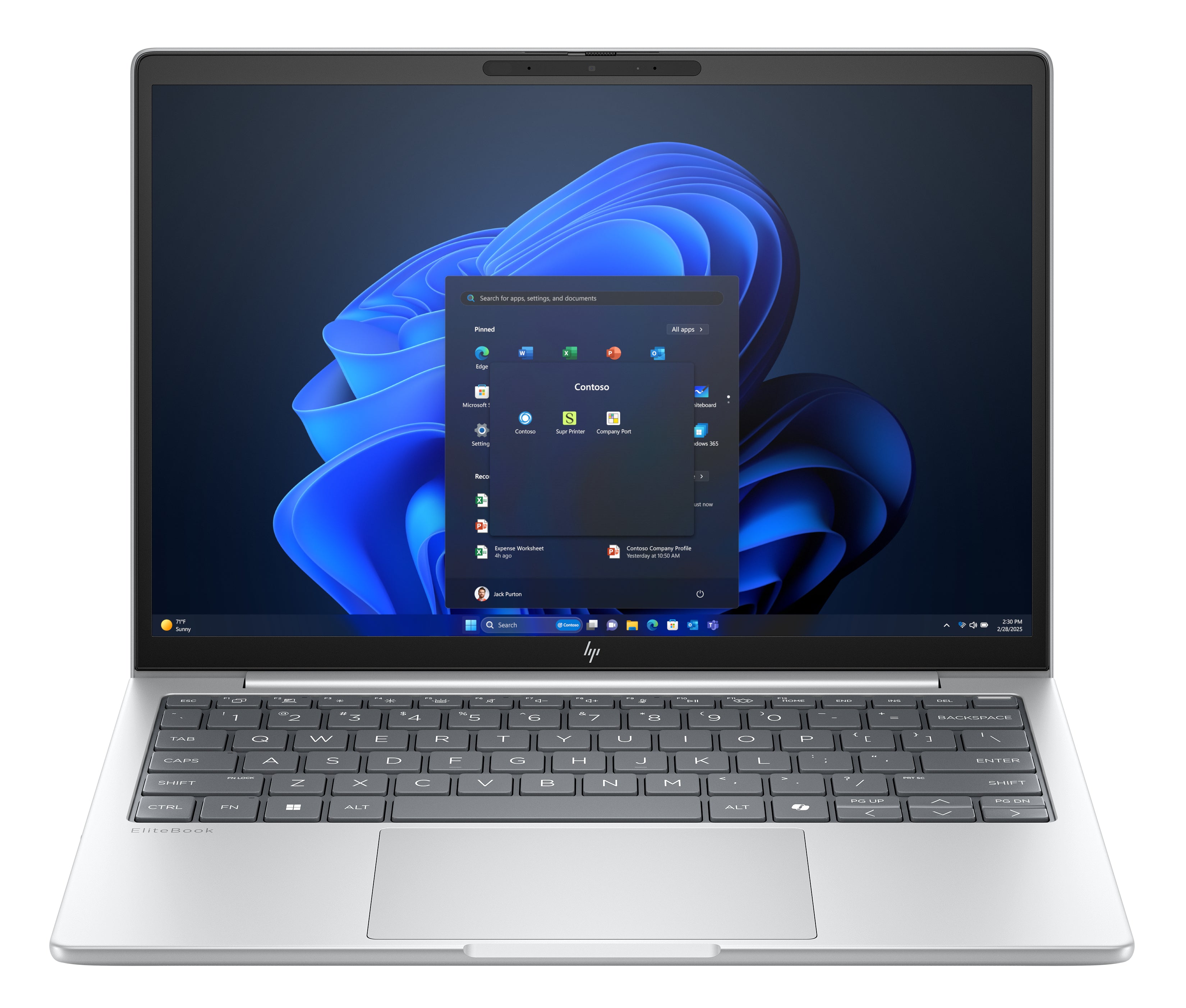 HP EliteBook 8 G1i Notebook AI - Conception de charnière à 174 degrés - Intel Core Ultra 5 - 225U / jusqu'à 4.8 GHz - Win 11 Pro - Intel Graphics - 16 Go RAM - 512 Go SSD NVMe - 13.3" IPS 1920 x 1200 - Wi-Fi 7, Bluetooth - argent glacé - clavier : Françai