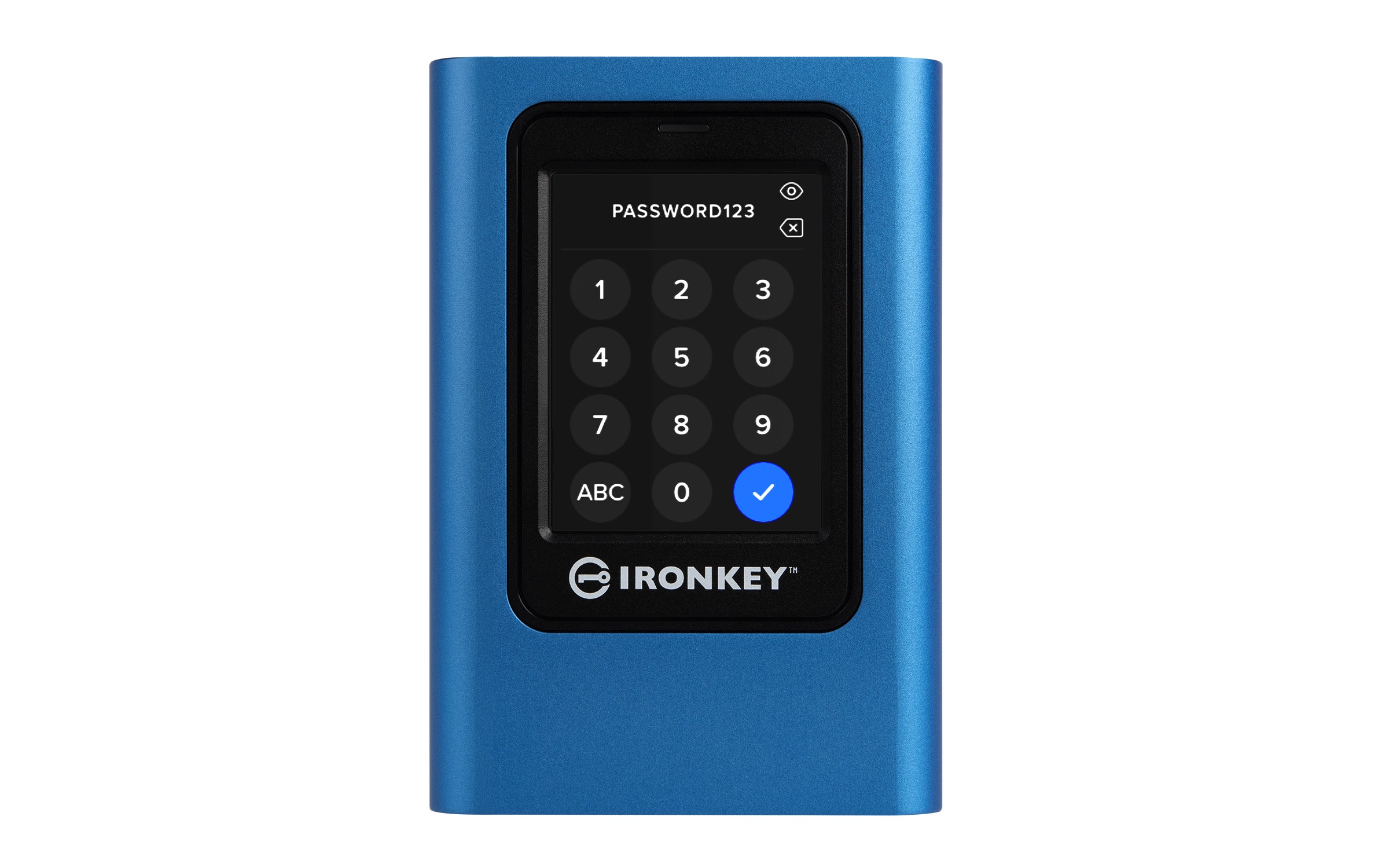 Kingston IronKey Vault Privacy 80 - SSD - chiffré - 1920 Go - externe (portable) - USB 3.2 Gen 1 (USB-C connecteur) - 256-bit AES-XTS, FIPS 197 - Conformité TAA
