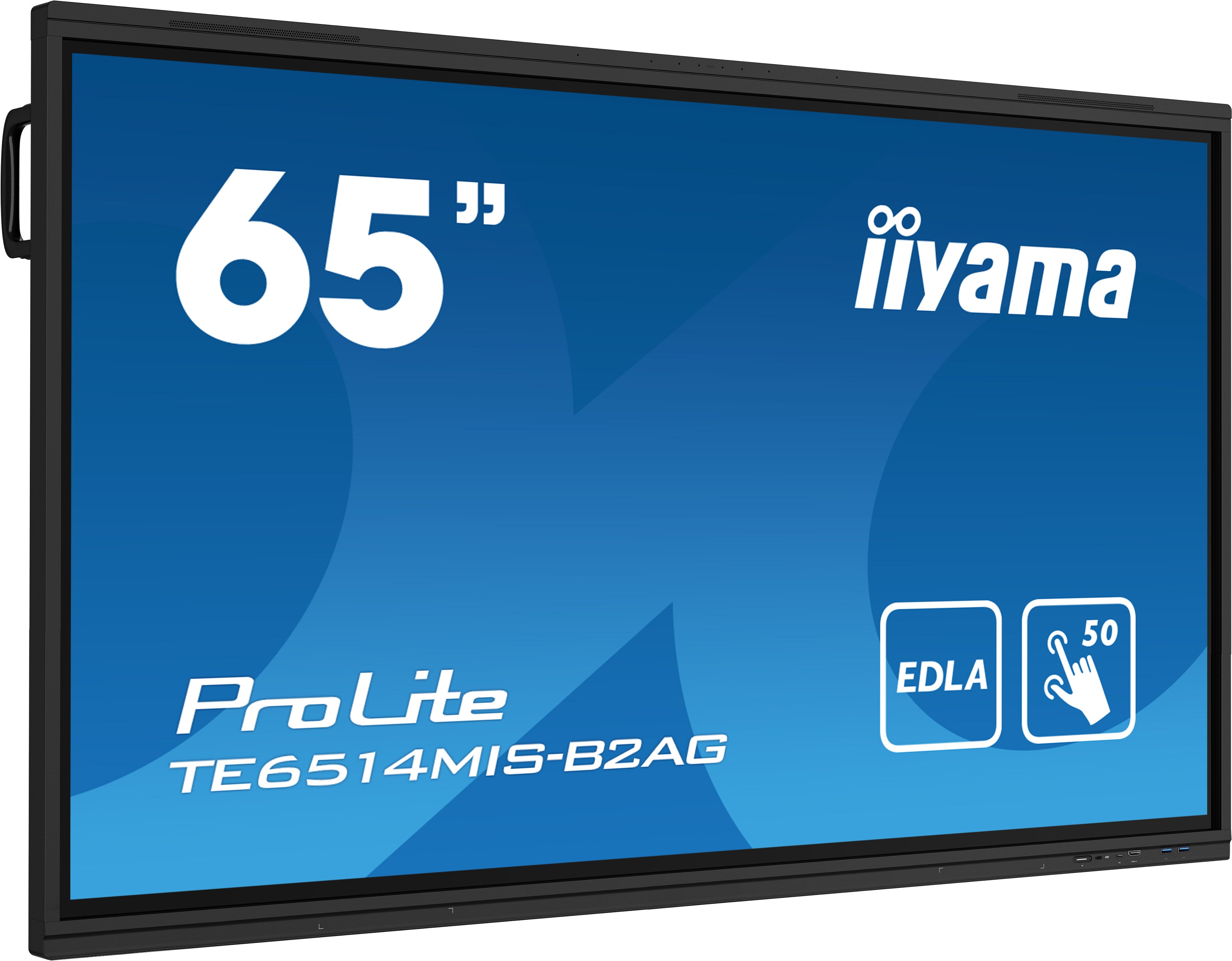 iiyama ProLite TE6514MIS-B2AG - Classe de diagonale 65" écran LCD rétro-éclairé par LED - signalétique numérique interactive - avec écran tactile (multi-touch) / ensemble de 8 microphones / possibilité de PC encastré en option - 4K UHD (2160p) 3840 x 2160