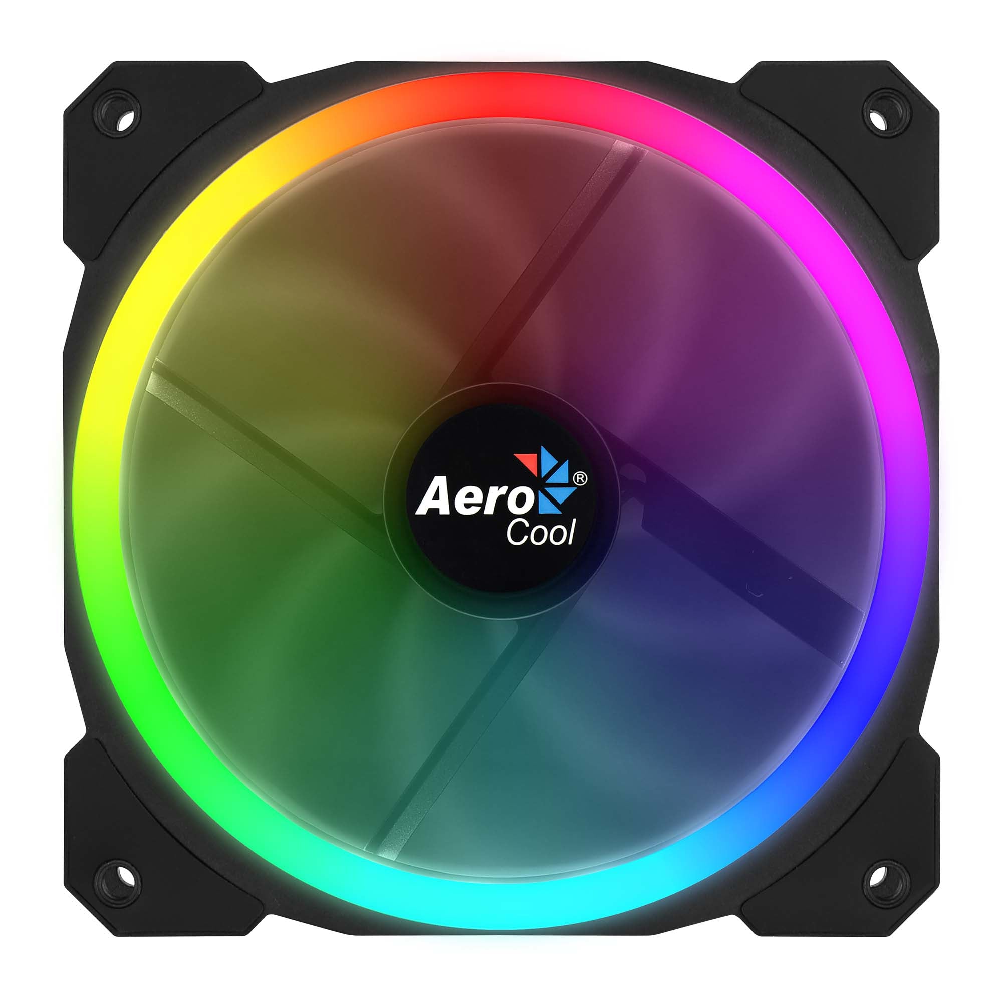 Ventilateur de boitier AeroCool Orbit RGB 12cm (Noir)