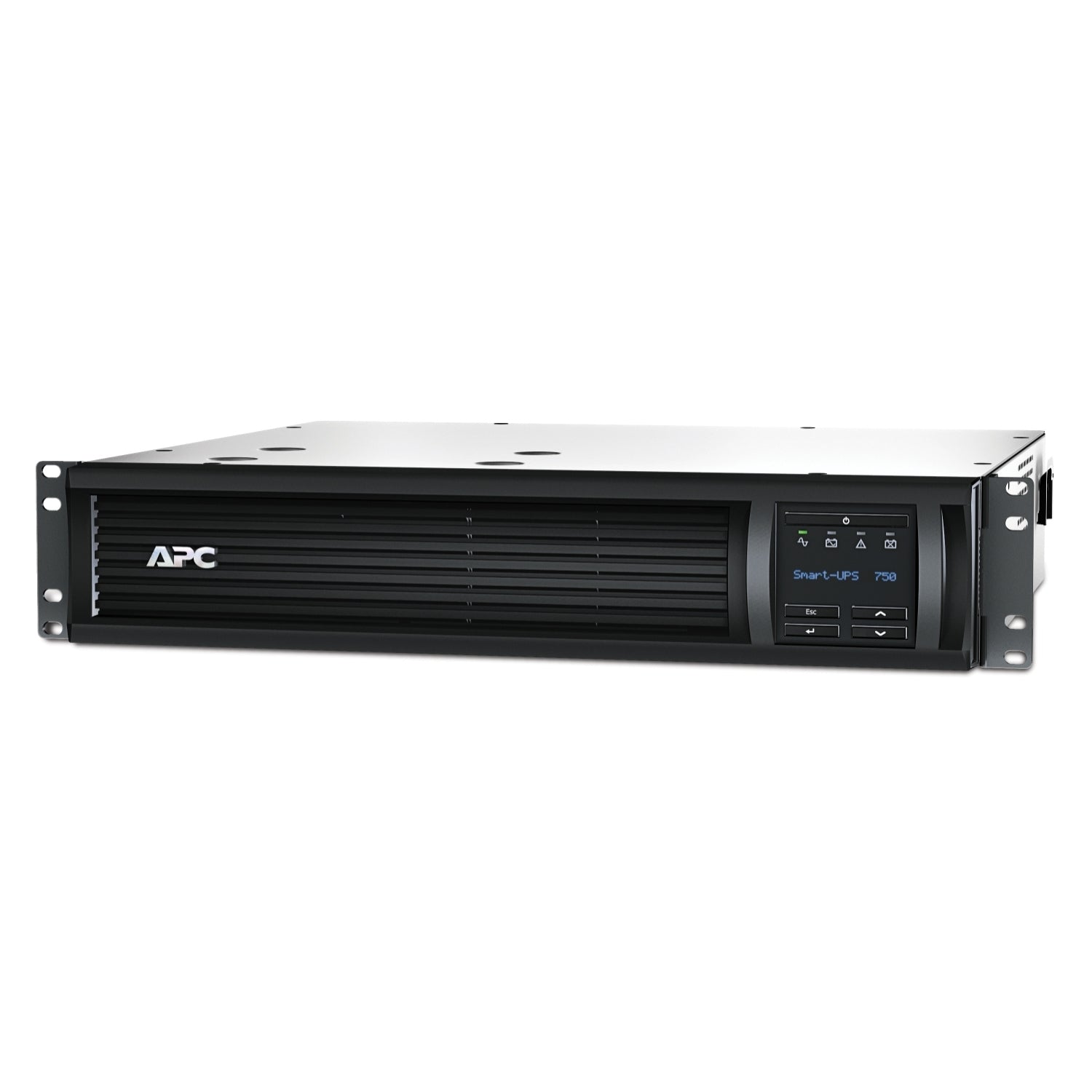 APC Smart-UPS 750VA LCD RM - Onduleur (rack-montable) - CA 230 V - 500 Watt - 750 VA - Ethernet, RS-232, USB - connecteurs de sortie : 6 - 2U - noir - pour P/N: AR3103SP, AR3106SP, AR4024SP, AR4024SPX429, AR4024SPX431, AR4024SPX432, NBWL0356A