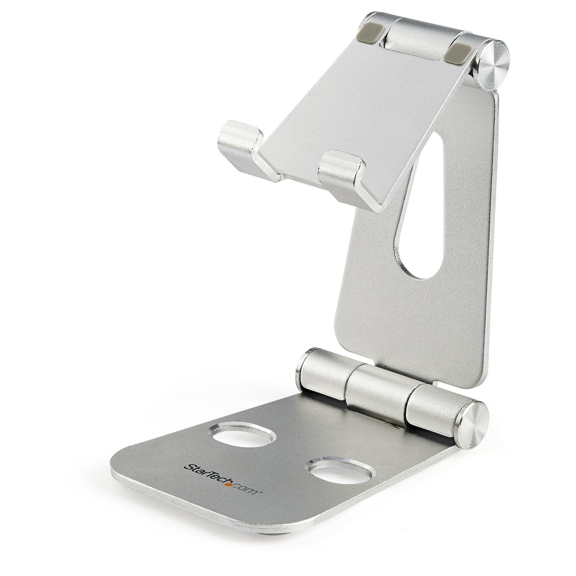 StarTech.com Support pour tablette tactile - Pliable - Pied universel pour tablette / smartphone en aluminium (USPTLSTND) - Socle de bureau pour téléphone portable, tablette - jusqu'à 13" - argent - pour P/N: DK30CHPH