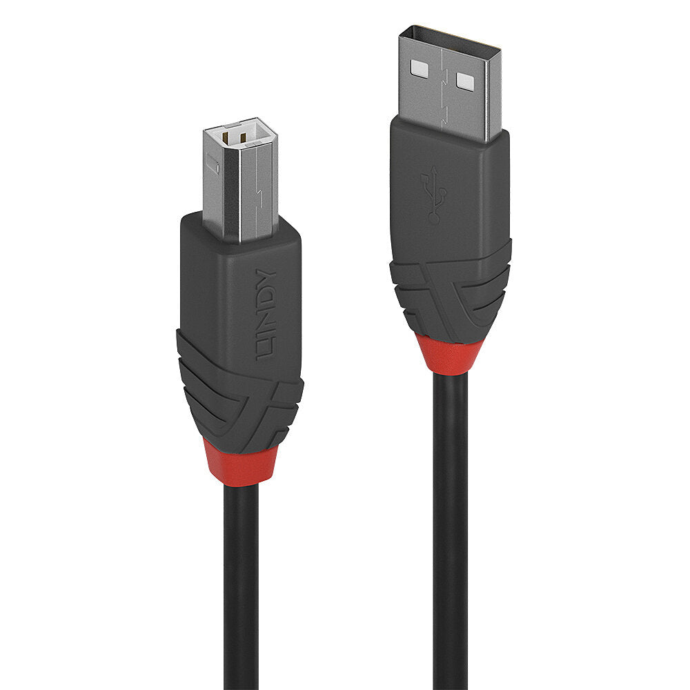 Câble USB A vers USB B LINDY 36674 3 m Gris
