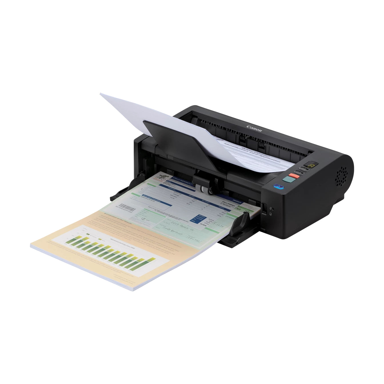 Canon imageFORMULA DR-M140II - Scanner de documents - Capteur d'images de contact (CIS) - 216 x 356 mm - 600 dpi x 600 dpi - jusqu'à 80 ppm (mono) / jusqu'à 40 ppm (couleur) - Chargeur automatique de documents (80 feuilles) - jusqu'à 6000 pages par jour -