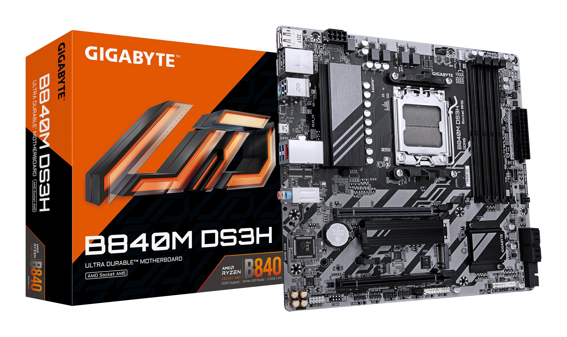 Carte Mère Gigabyte B840M DS3H AMD AM5