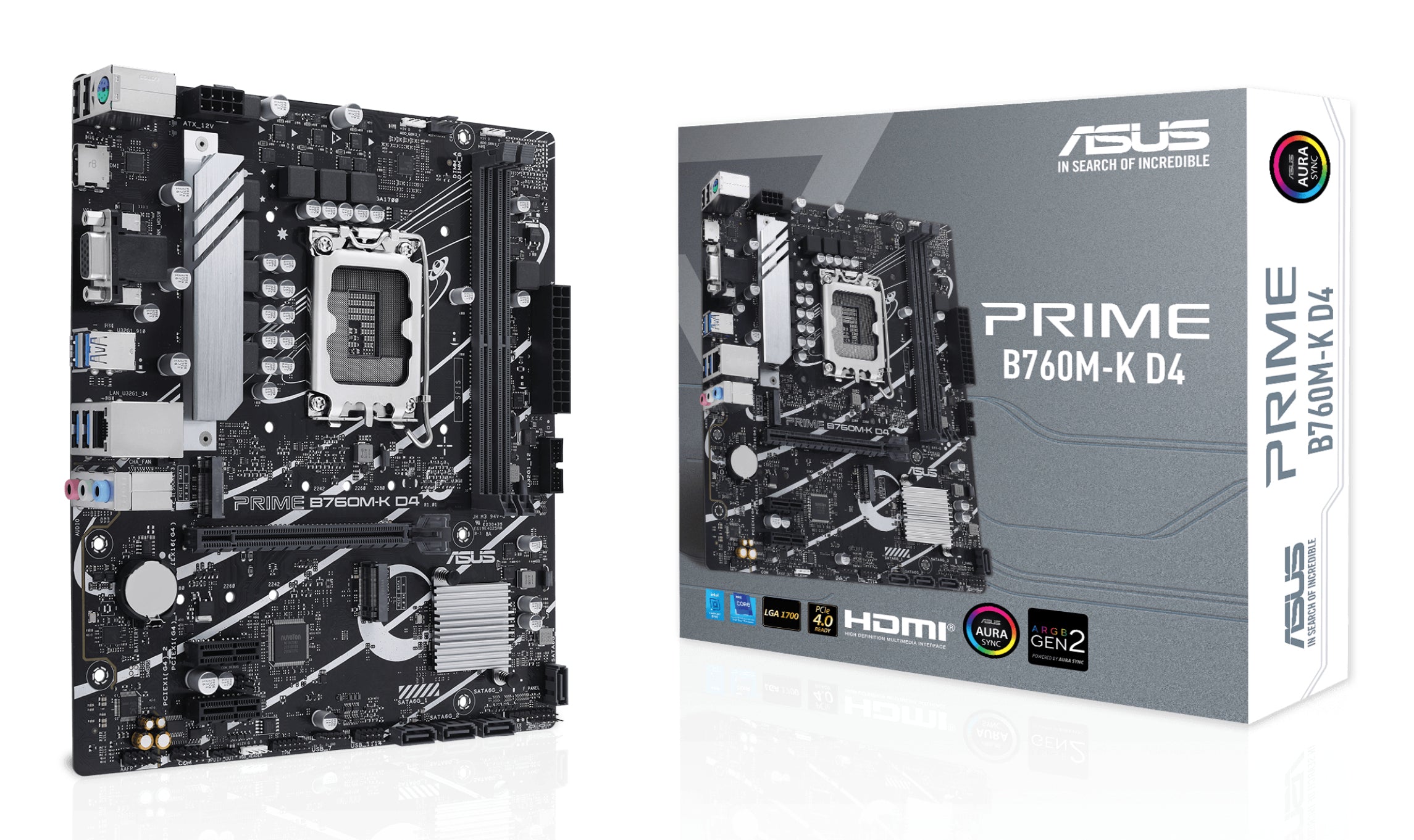Carte Mère Asus Prime B760M-K DDR4 (Intel LGA 1700)