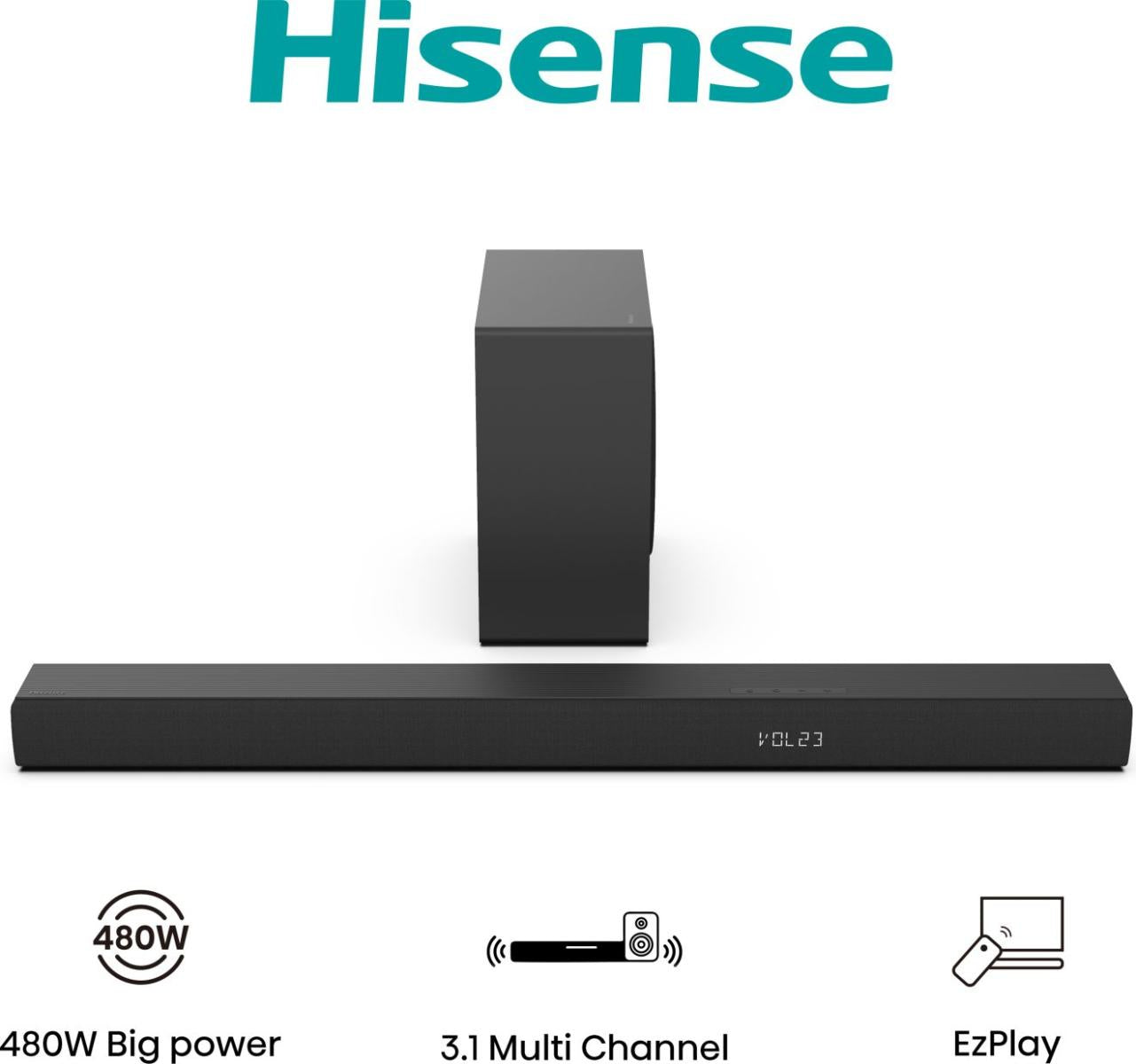Barre audio Hisense HS3100     480W Noir 480 W