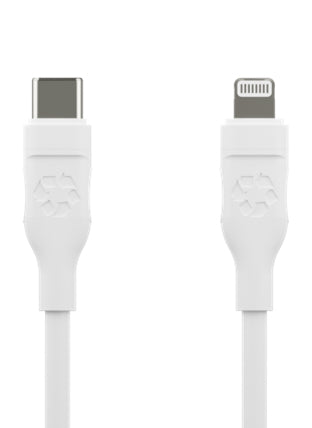 dbramante1928 re-charge - Câble Lightning - 24 pin USB-C mâle pour Lightning mâle - 2 m - Certifié MFI - plastique recyclé à 100 %